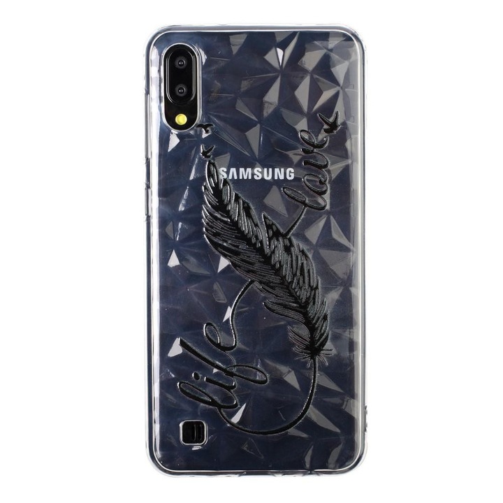 Mobiltelefon tok kompatibilis a SAMSUNG Galaxy A10 Diamond Feather modellel, ütésálló, Viceversa Multicolor