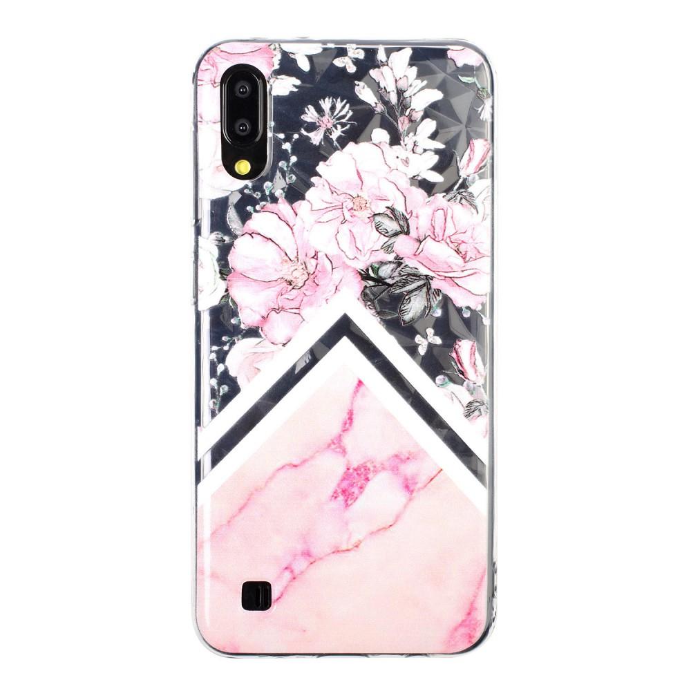 Husa Samsung Galaxy A10 model Diamond Pink Marble, Antisoc, Viceversa Transparent/Roz