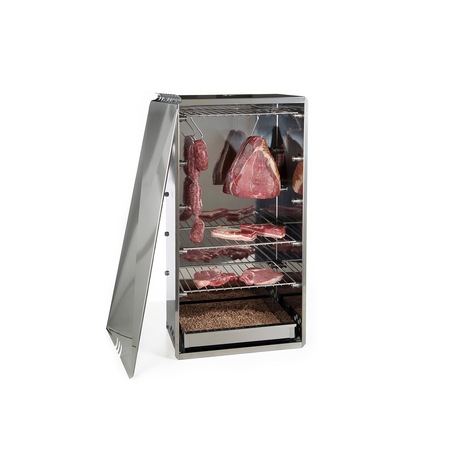 Afumatoare alimentara Reber 10030N, otel inoxidabil, 46x29x86 cm