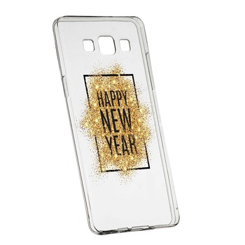 Husa de protectie Happy New Year pentru Samsung Galaxy J5 2016, rezistenta la uzura, anti-alunecare, din silicon Premium, 355 Husa de protectie Happy New Year pentru Samsung Galaxy J5 2016, rezistenta la uzura, anti-alunecare, din silicon Premium, 355