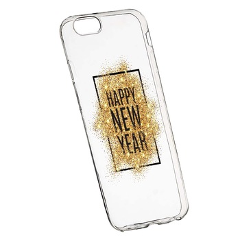 Husa de protectie Happy New Year pentru Apple iPhone 6 Plus / 6S Plus, rezistenta la uzura, anti-alunecare, din silicon Premium, 355 Husa de protectie Happy New Year pentru Apple iPhone 6 Plus / 6S Plus, rezistenta la uzura, anti-alunecare, din silicon Premium, 355