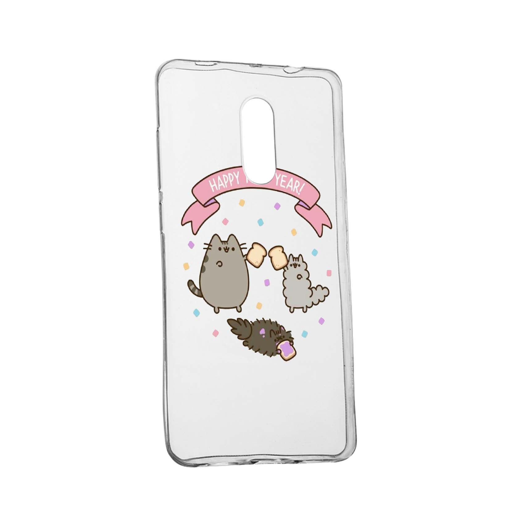 Husa de protectie Happy New Year pentru Xiaomi Redmi 8A, rezistenta la uzura, anti-alunecare, din silicon Premium, 356