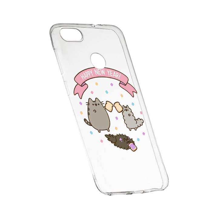 Защитен калъф Честита Нова Година за HTC Desire 12 Plus Устойчив на износване противоплъзгащ се премиум силикон 356