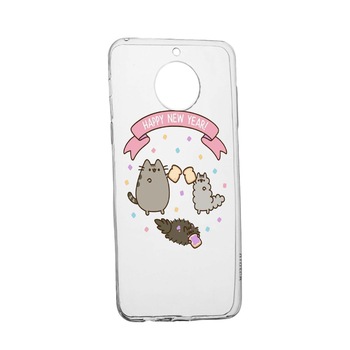 Husa de protectie Happy New Year pentru Motorola Moto E5 Plus, rezistenta la uzura, anti-alunecare, din silicon Premium, 356 Husa de protectie Happy New Year pentru Motorola Moto E5 Plus, rezistenta la uzura, anti-alunecare, din silicon Premium, 356