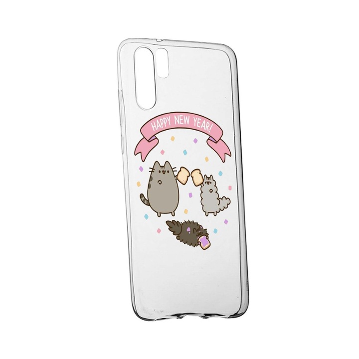 Защитен калъф Честита Нова Година за Huawei P30 Pro, Устойчив на износване, Противоплъзгащ се, Премиум силикон, 356