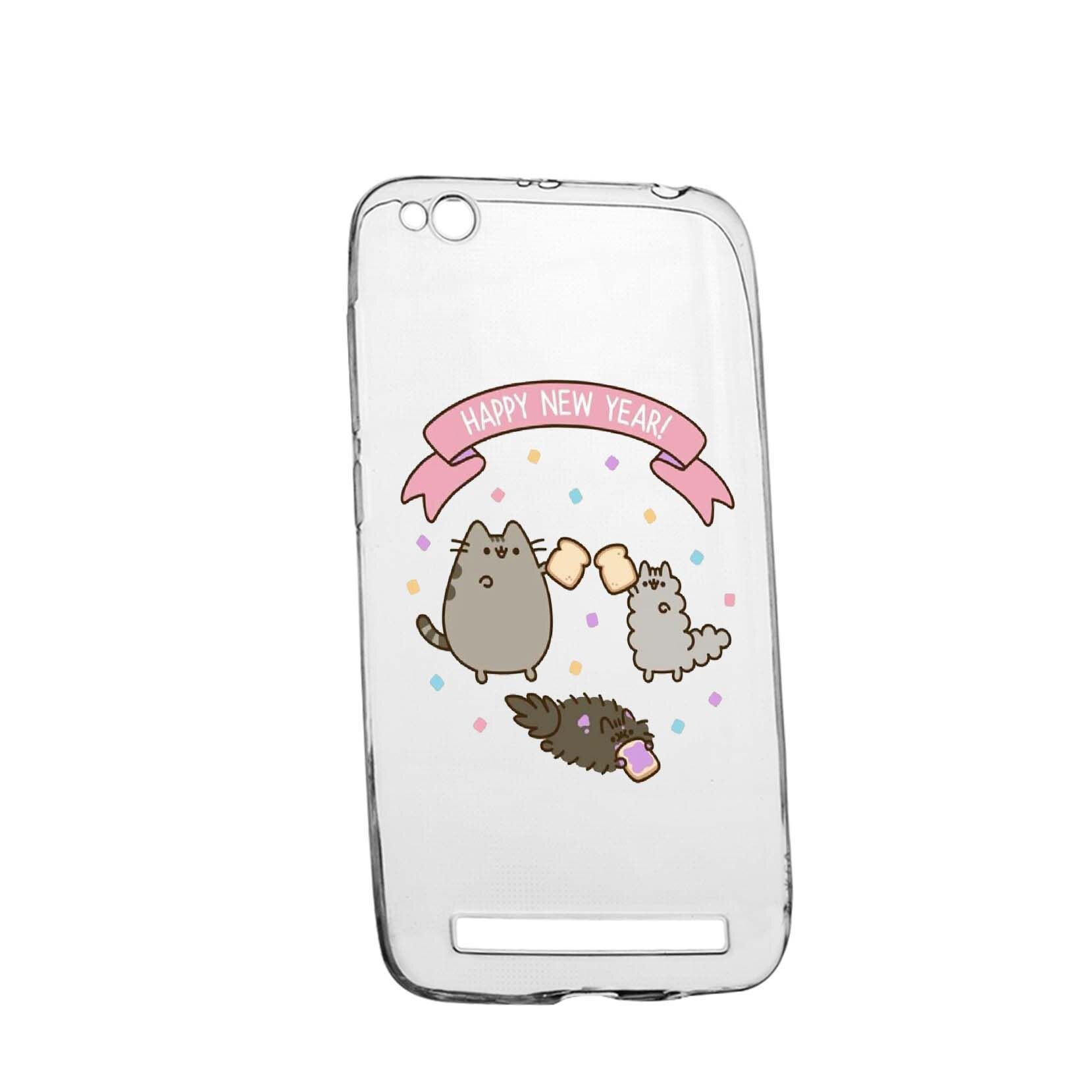 Husa de protectie Happy New Year pentru Xiaomi Redmi 4A, rezistenta la uzura, anti-alunecare, din silicon Premium, 356