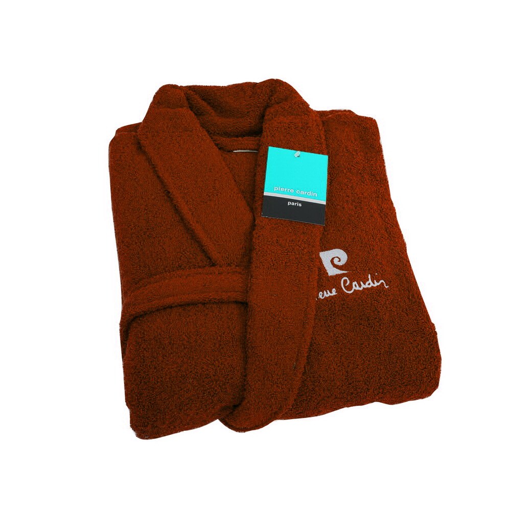 Halat de baie Pierre Cardin, bumbac 100% , culoare Visiniu, marime M-L