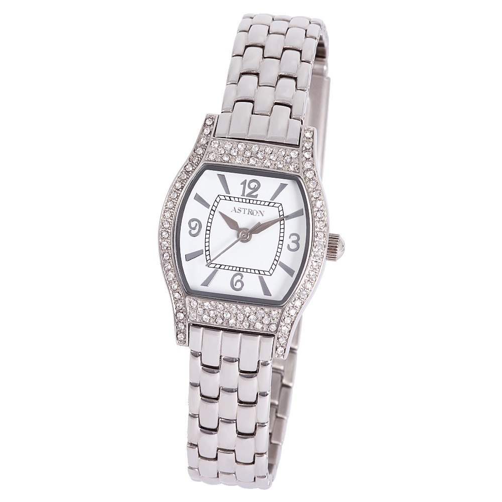 Ceas de dama ASTRON, mecanism quartz, culoare argintie, 38x24 mm