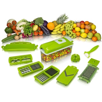 Razatoare Multifunctionala Legume si Fructe Reflection Vision®, Set Compus din 9 Piese Nicer Plus, 11 Moduri de Taiere, Accesoriul Ideal pentru Bucatarie, Design Modern, Verde Razatoare Multifunctionala Legume si Fructe Reflection Vision®, Set Compus din 9 Piese Nicer Plus, 11 Moduri de Taiere, Accesoriul Ideal pentru Bucatarie, Design Modern, Verde