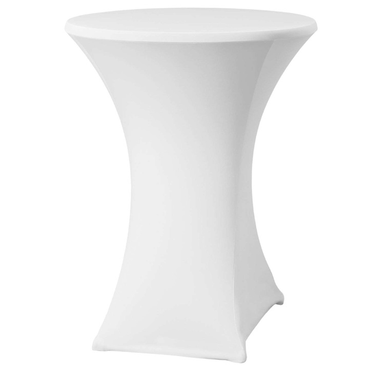 Kerek terítő, Hendi, Jersey, poliészter, 70 cm, Fehér