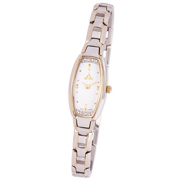 Ceas colier de dama ASTRON, mecanism quartz, carcasa si bratara bicolor, cadran alb, 37x15 mm Ceas colier de dama ASTRON, mecanism quartz, carcasa si bratara bicolor, cadran alb, 37x15 mm