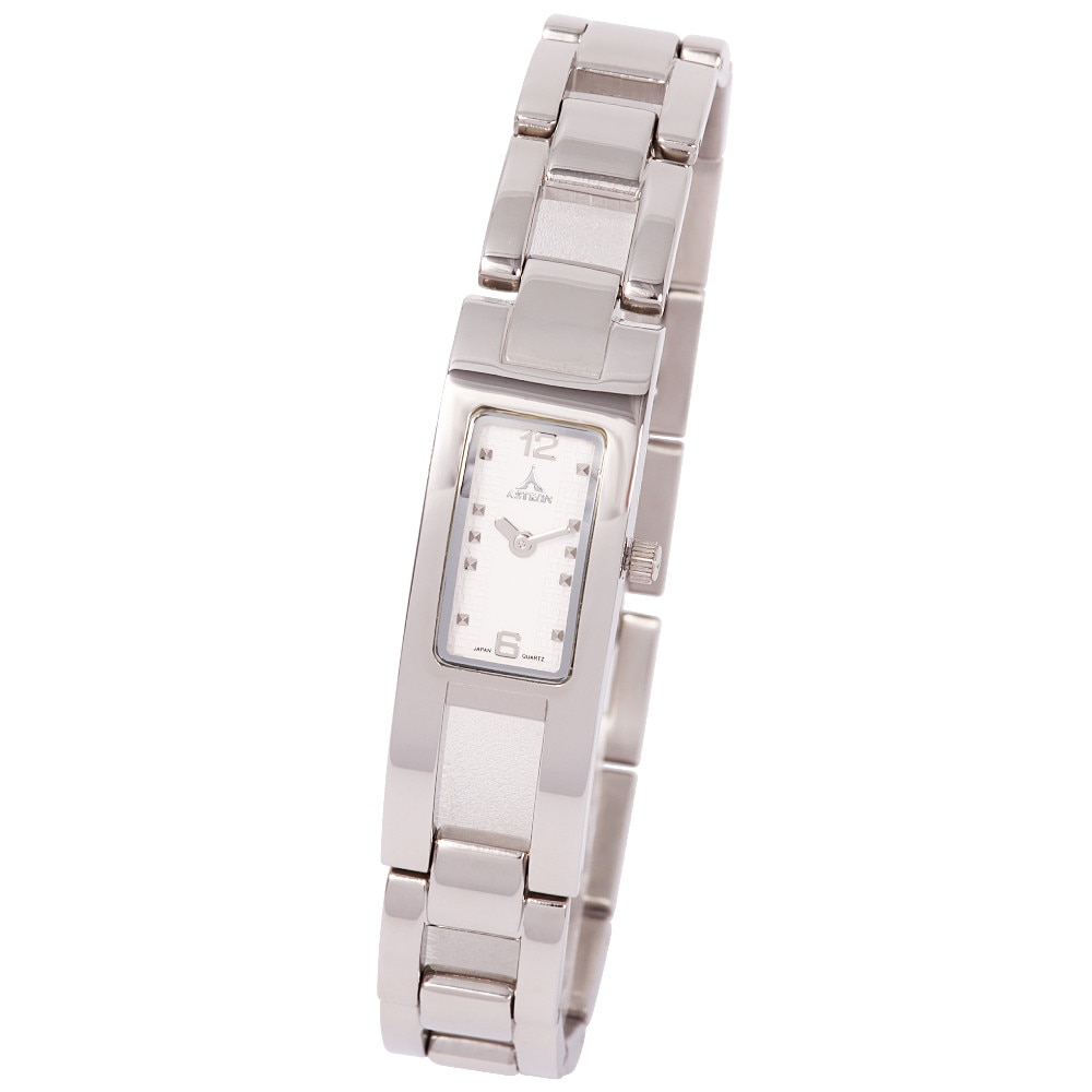 Ceas colier de dama ASTRON, mecanism quartz, culoare argintie, 28x14 mm