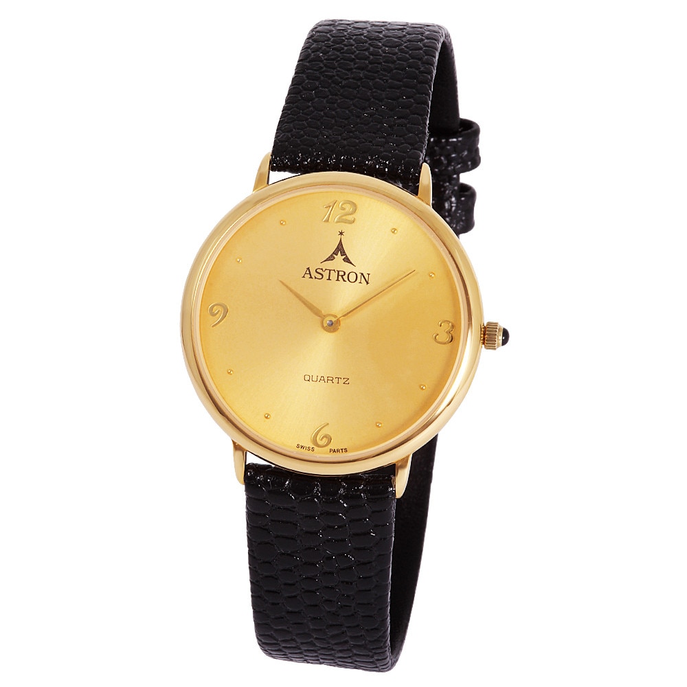 Ceas de dama ASTRON, carcasa aurie, cadran auriu, 32 mm