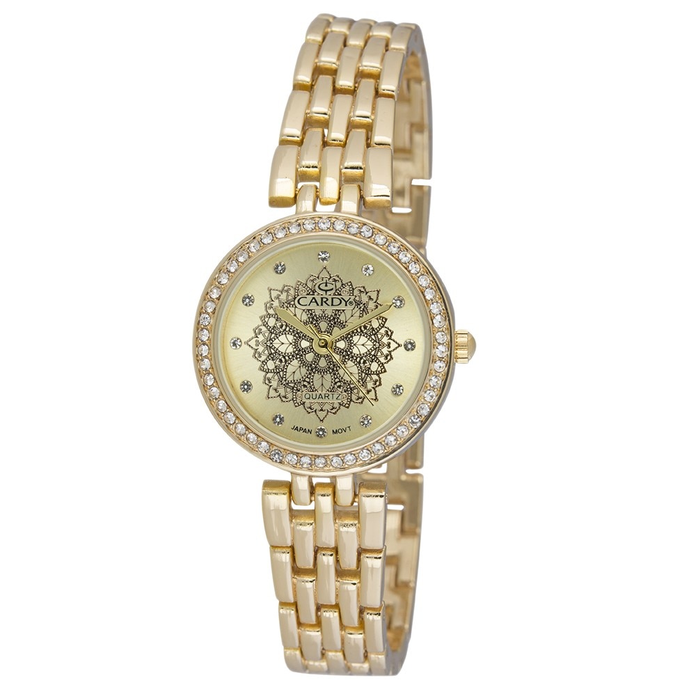 Ceas CARDY colier de dama, auriu, 20 mm