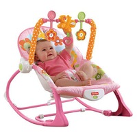 Balansoar si scaun ROCKER AKU, 3 in 1 Spatar reglabil Recliner, cu sunete si vibratii calmante pentru bebelusi si copii, ideal cadou nou nascuti baby, culoare ALBASTRU CU VERDE, AK6359