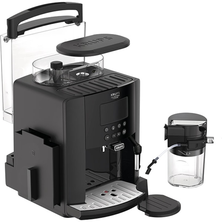 KRUPS Arabica Latte EA819E10 automata kávéfőző, 1.7l, 1450W, 15 bar, antracit