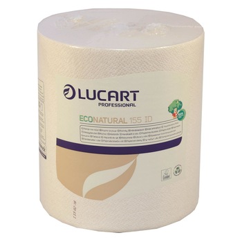 Prosoape de hartie Lucart Eco Natural ID155, Fara parfum, Maro Prosoape de hartie Lucart Eco Natural ID155, Fara parfum, Maro