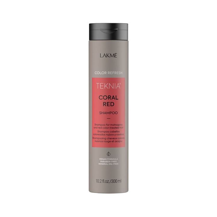 Lakmé Teknia Color Refresh Coral Red Shampoo színező sampon a vörös árnyalatok újraélesztéséhez 300 ml