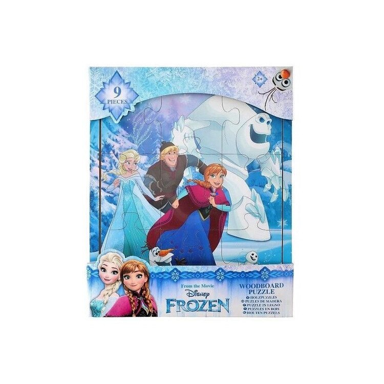 Puzzle din lemn Disney, cu piese gigant, frozen