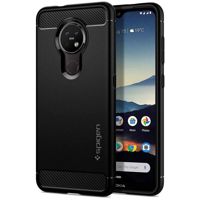 Carcasa Spigen Rugged Armor Nokia 6.2 / 7.2 Matte Black