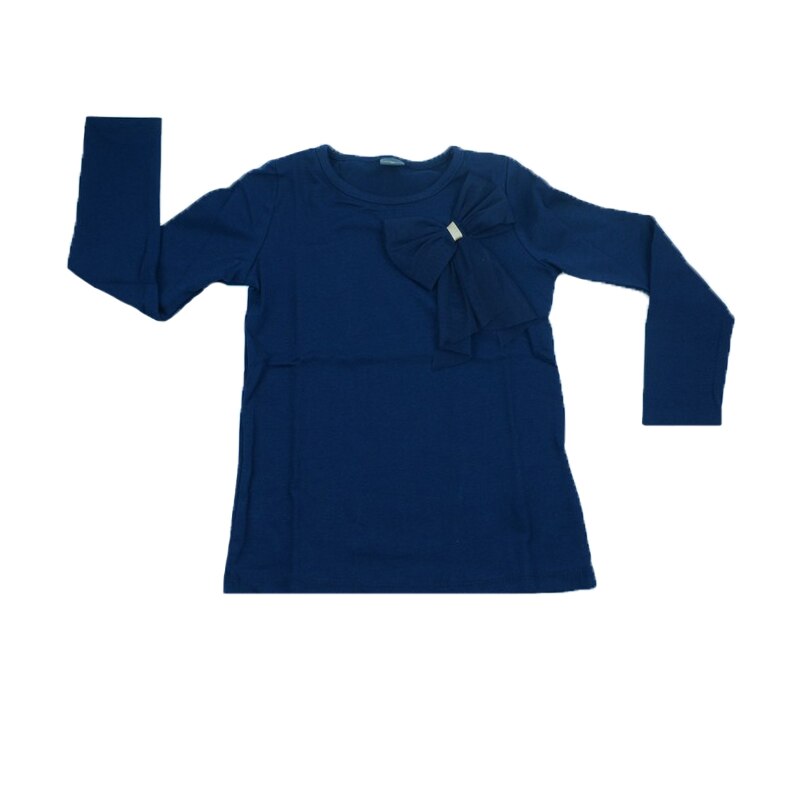 Bluza eleganta cu maneca lunga pentru fete Atut 8604, Bleumarin