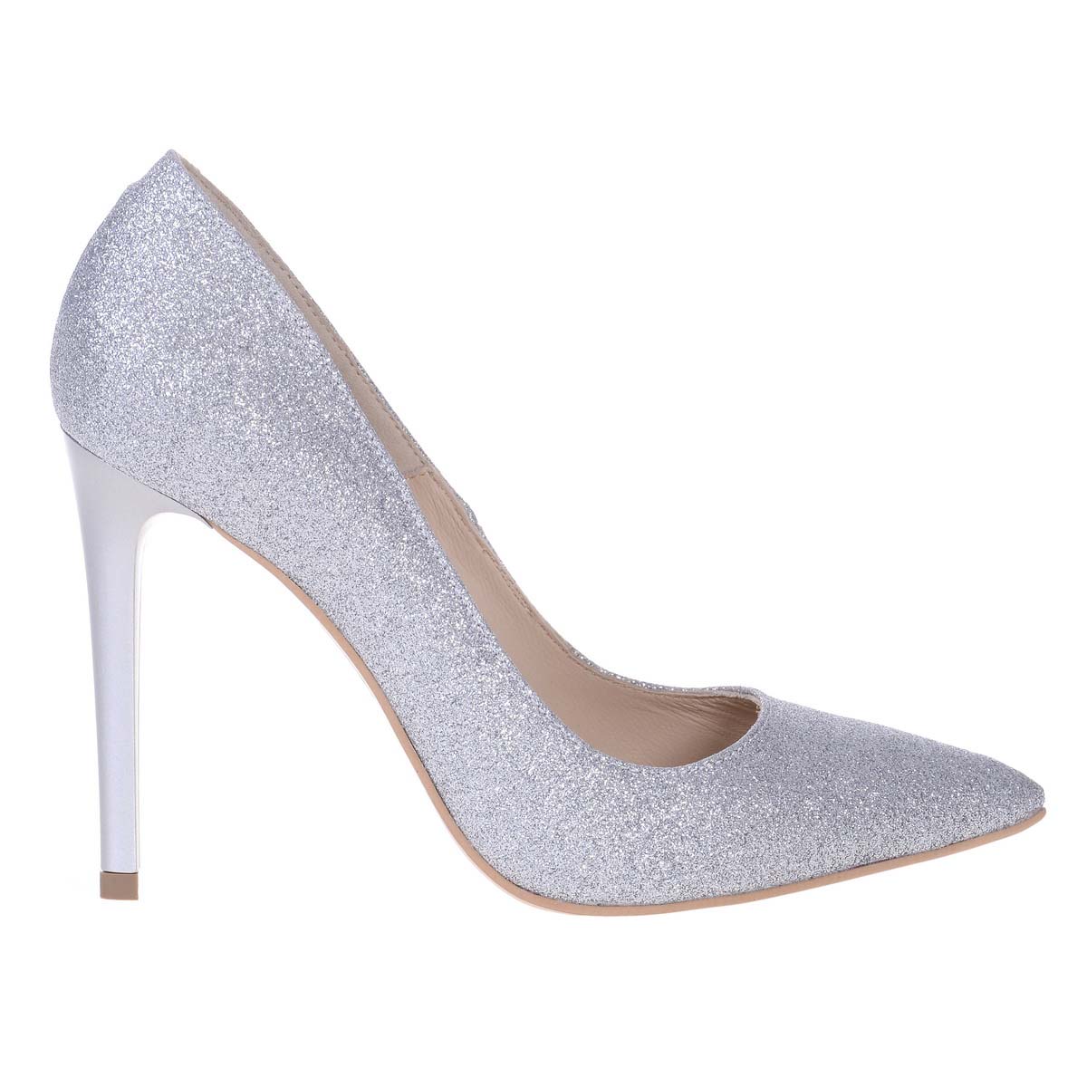 Pantofi din Glitter Argintiu, 36 - eMAG.ro