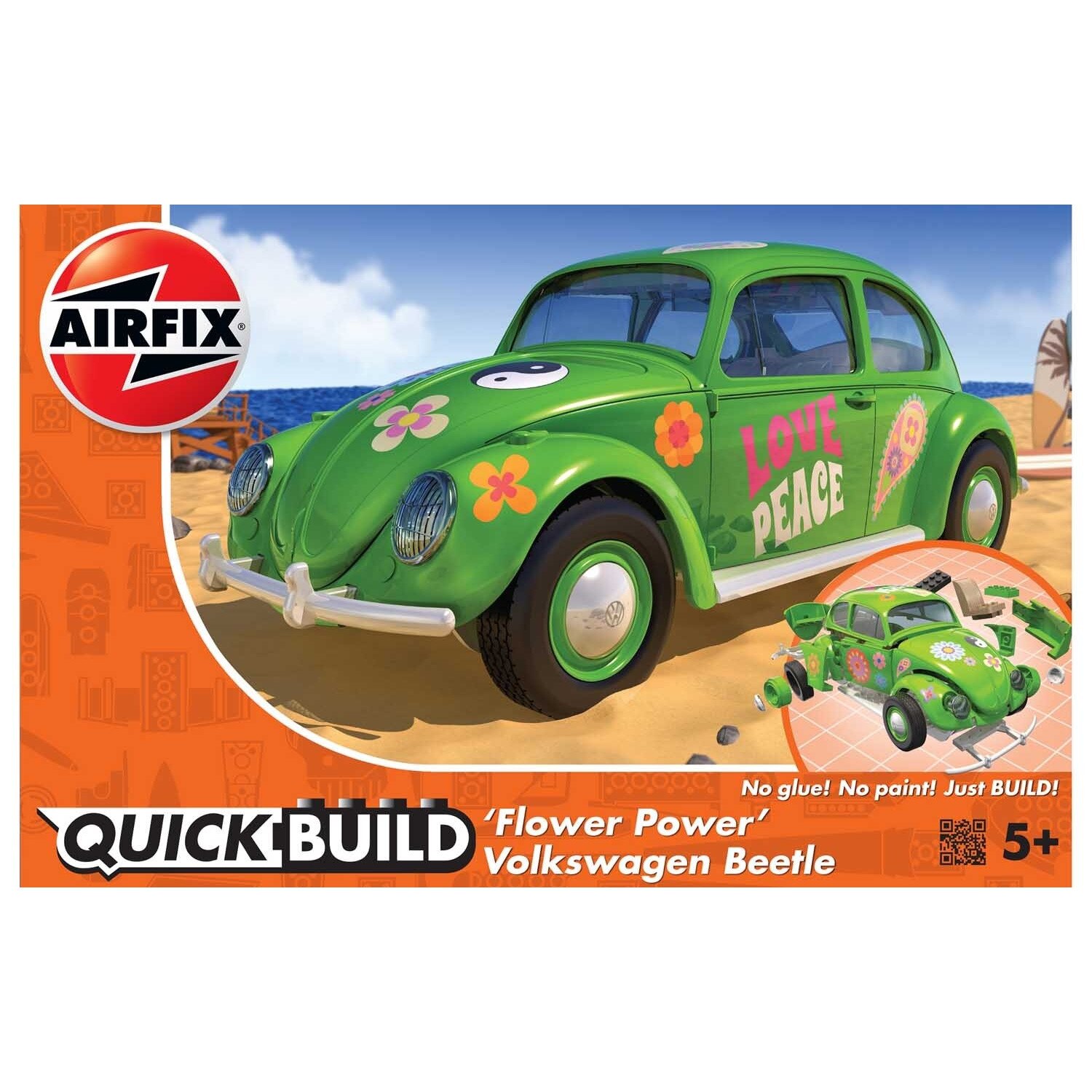 Kit constructie Airfix Quick Build Masina Flower Power