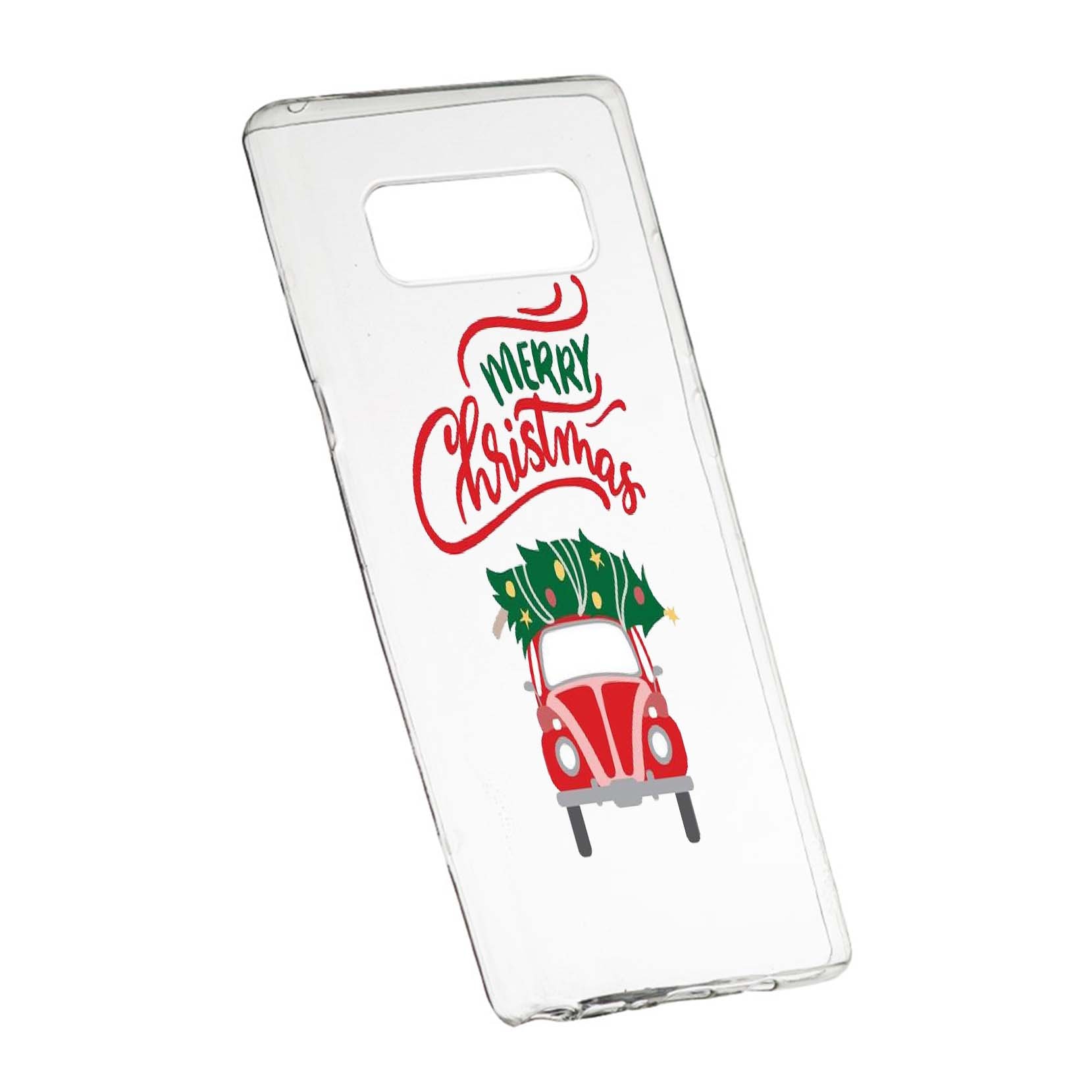 Husa de protectie Merry Xmas pentru Samsung Galaxy Note 8, rezistenta la uzura, anti-alunecare, din silicon Premium, 357