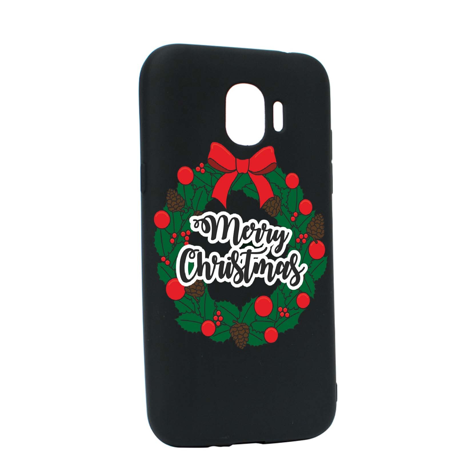 Husa de protectie Craciun, Merry Christmas pentru Samsung Galaxy J2 Pro 2018 / J2 2018 / Grand Prime Pro, rezistenta la uzura, anti-alunecare, din silicon Premium, B346