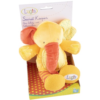 Elefant de plus cu buzunar secret Beluga, 30 cm, Galben Elefant de plus cu buzunar secret Beluga, 30 cm, Galben
