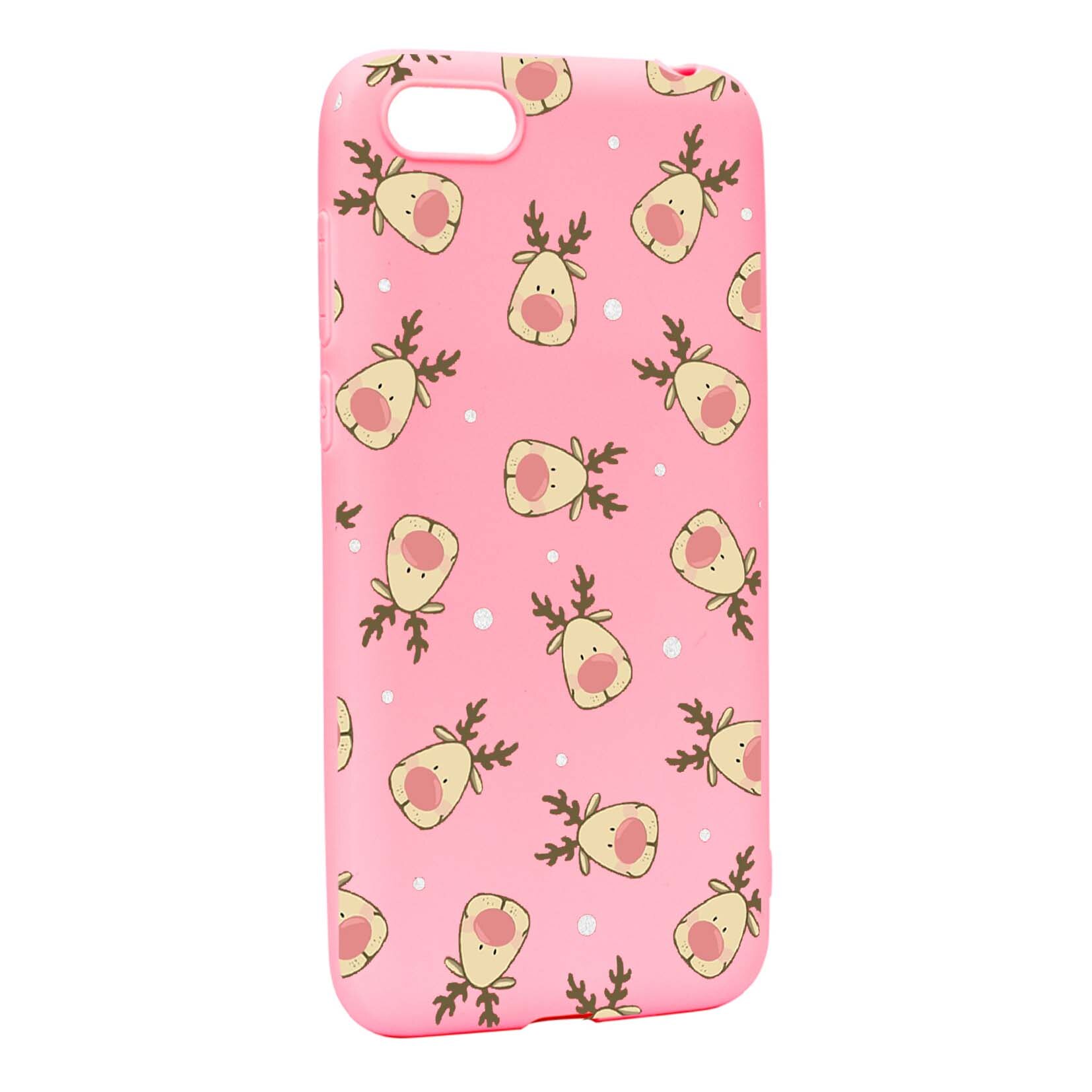 Husa de protectie Craciun, Christmas Reindeer pentru Apple iPhone 6 / 6S, rezistenta la uzura, anti-alunecare, din silicon Premium, P349