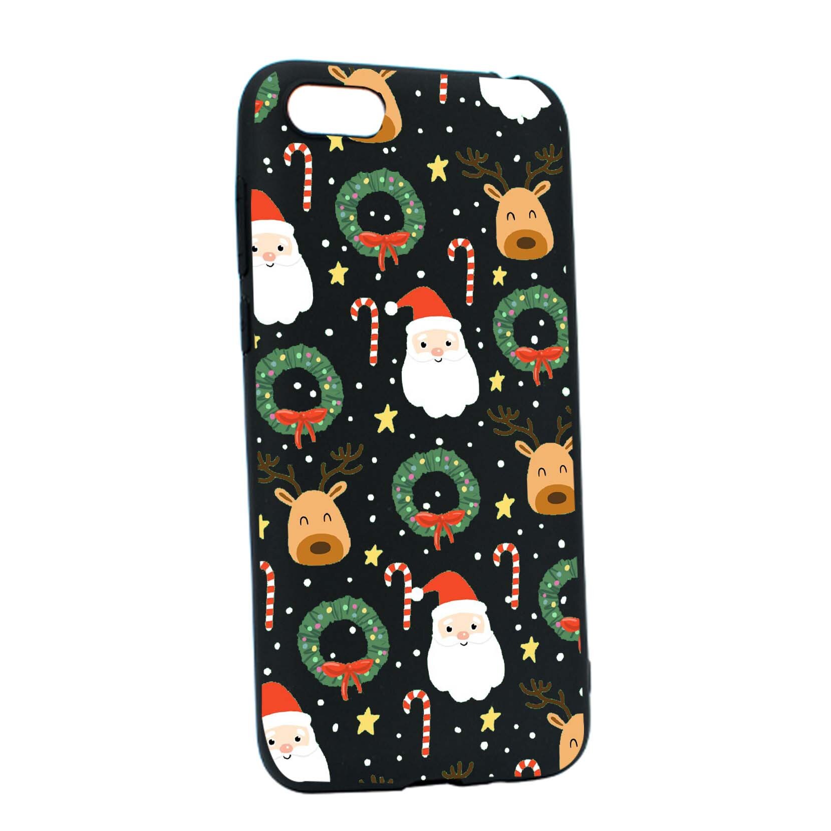 Husa de protectie Craciun, Christmas Happy pentru Apple iPhone 6 / 6S, rezistenta la uzura, anti-alunecare, din silicon Premium, B350
