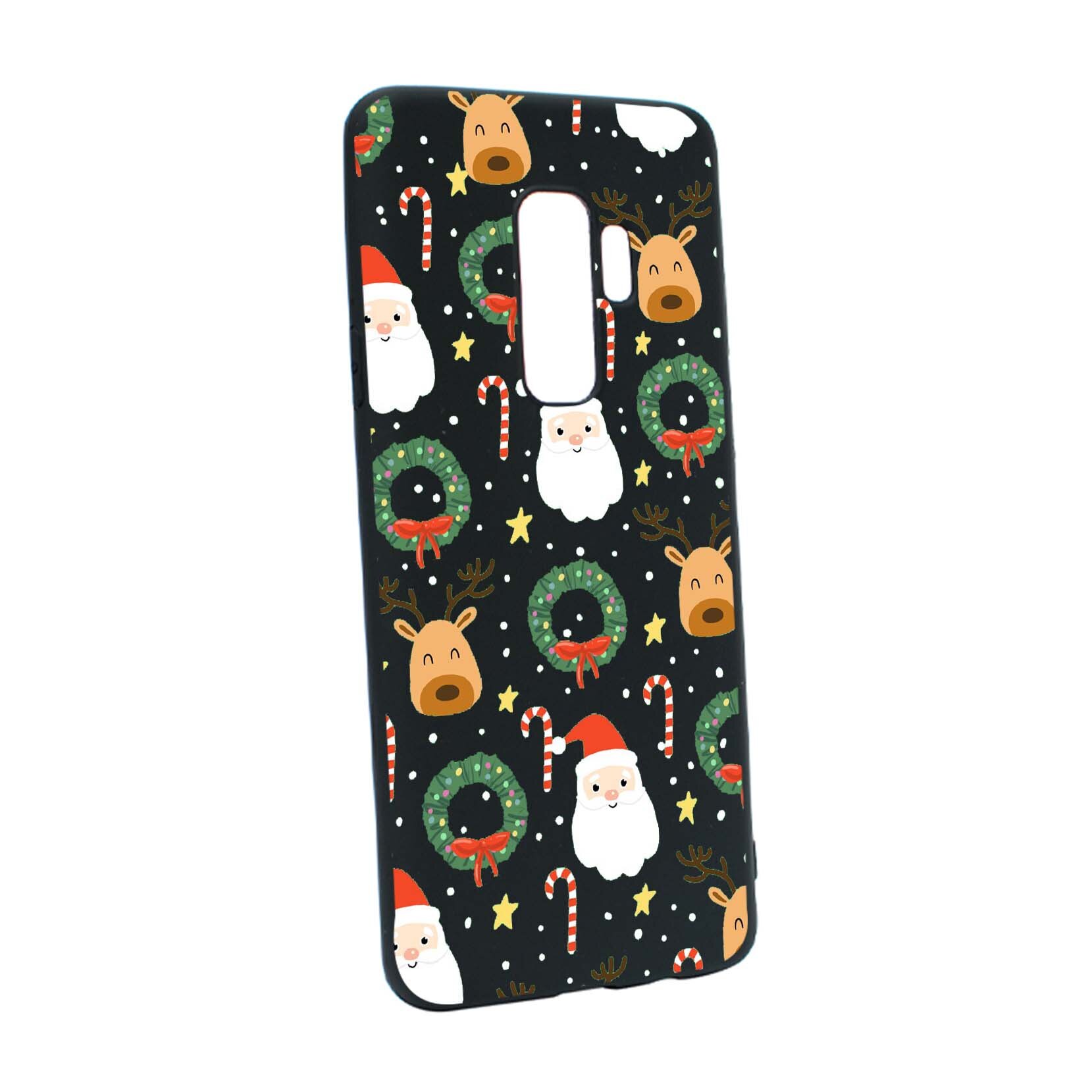 Husa de protectie Craciun, Christmas Happy pentru Samsung Galaxy S9, rezistenta la uzura, anti-alunecare, din silicon Premium, B350