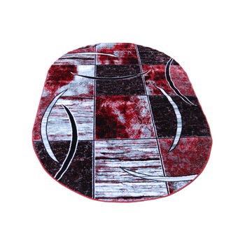 Covor EFFECT Desing,GRAY/RED, 200X300 cm oval Covor EFFECT Desing,GRAY/RED, 200X300 cm oval