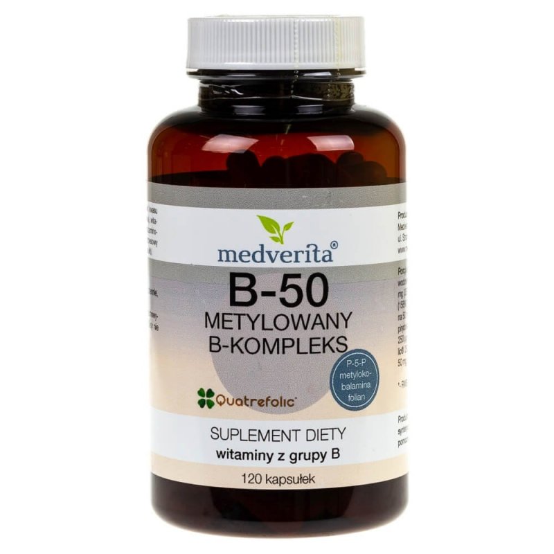 Supliment alimentar Complexul Medverita B-50 metilat B - 120 capsule
