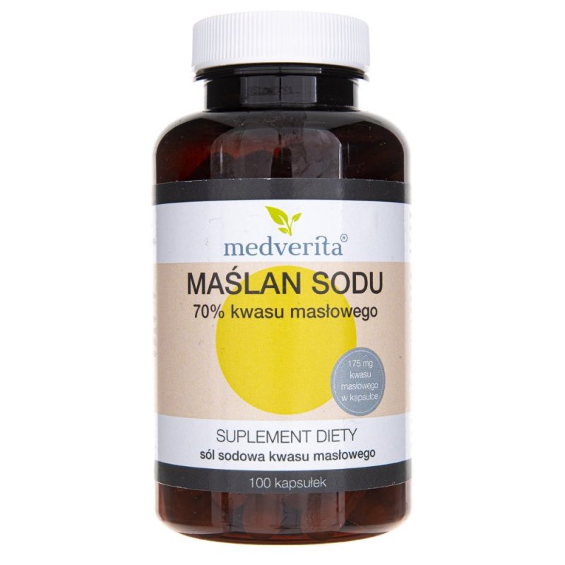 Butyrate De Sodium Medverita - 100 Capsules - Complément Alimentaire Pour La Santé Intestinale - Neuf