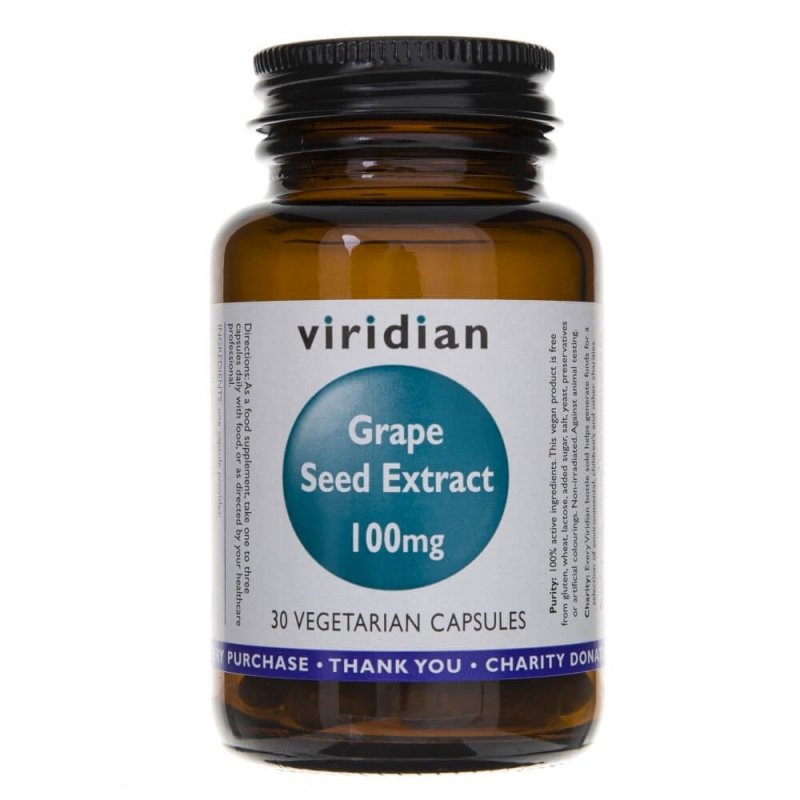 Supliment alimentar Extract de seminte de struguri OPID Viridian 100 mg - 30 capsule