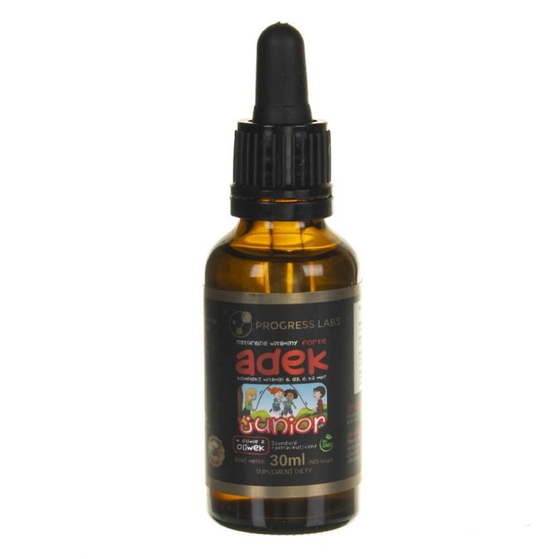 Supliment alimentar Progress Labs ADEK Junior FORTE pentru copii - 30 ml