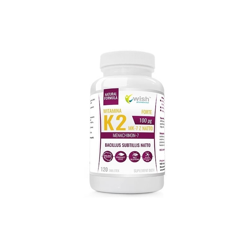 Wish Vitamin K2 Mk7 Natto 100mcg 120 Tablete eMAG.ro