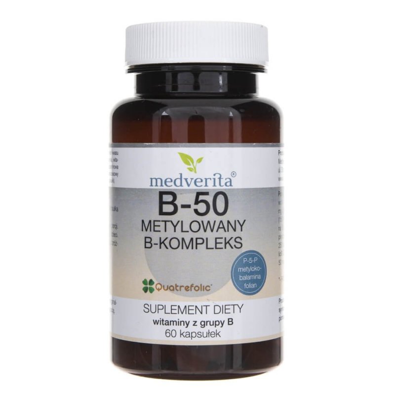 Supliment alimentar Complexul Medverita B-50 metilat B - 60 capsule