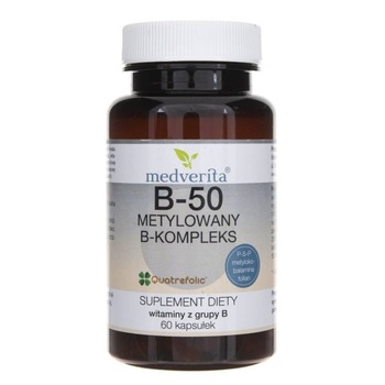 Supliment alimentar Complexul Medverita B-50 metilat B - 60 capsule Supliment alimentar Complexul Medverita B-50 metilat B - 60 capsule
