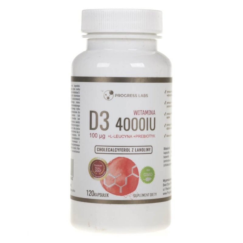 Supliment alimentar Progress Labs Vitamina D3 4000 UI - 120 capsule