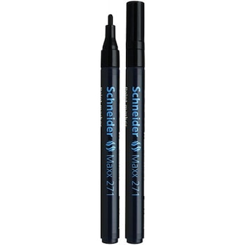 Marker cu Vopsea SCHNEIDER MAXX 271, Varf Mediu, Scriere de 1-2 mm, Culoare Neagra, Marker Colorat, Marker pentru Birou Marker cu Vopsea SCHNEIDER MAXX 271, Varf Mediu, Scriere de 1-2 mm, Culoare Neagra, Marker Colorat, Marker pentru Birou