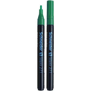 Marker cu Vopsea SCHNEIDER MAXX 271, Varf Mediu, Scriere 1-2 mm, Culoare Verde, Marker Colorat, Marker pentru Birou Marker cu Vopsea SCHNEIDER MAXX 271, Varf Mediu, Scriere 1-2 mm, Culoare Verde, Marker Colorat, Marker pentru Birou