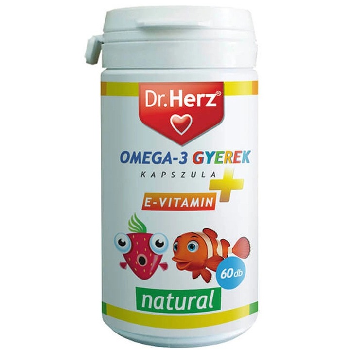 Omega 3 Junior, Dr Herz, 60 capsule moi