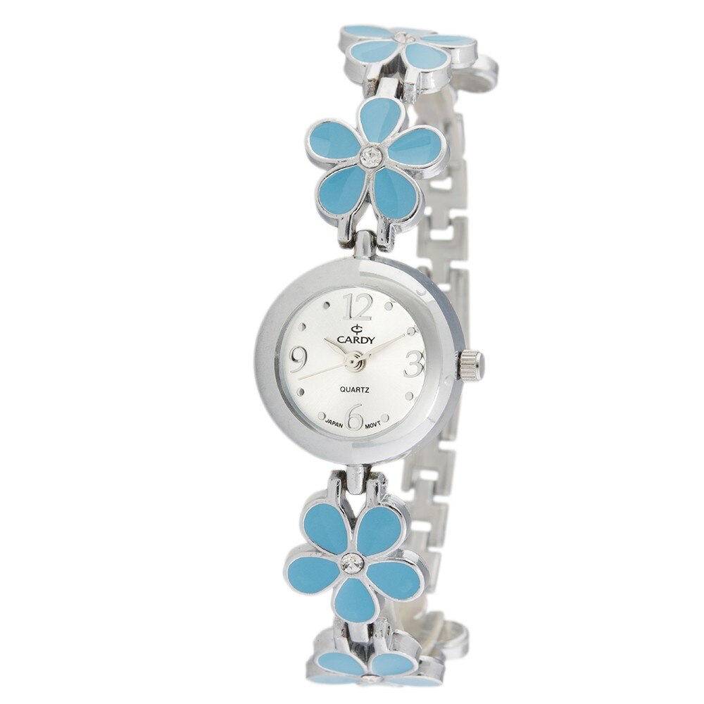 Ceas CARDY colier de dama, argintiu, 23 mm