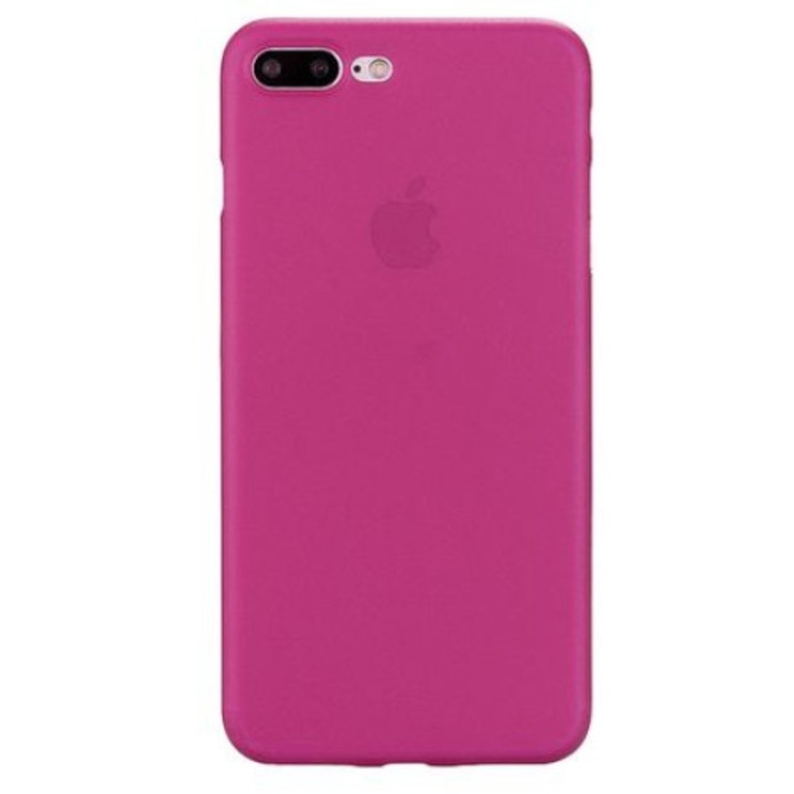 Защитен калъф за IPhone 7 Plus, протектор за гръб, защитно покритие, броня, прозрачно розово червено