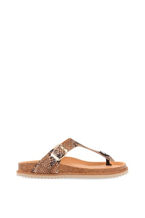 La Siesta, Papuci din piele cu aspect de piele de crocodil Thonk