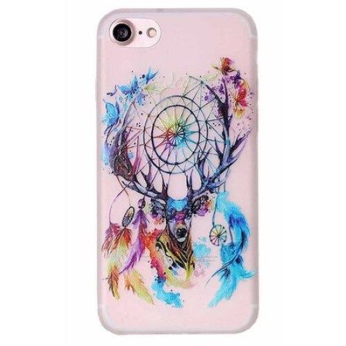 Protectie spate fosforescenta pentru iPhone 7, capac de protectie, husa de protectie, bumper, dream catcher