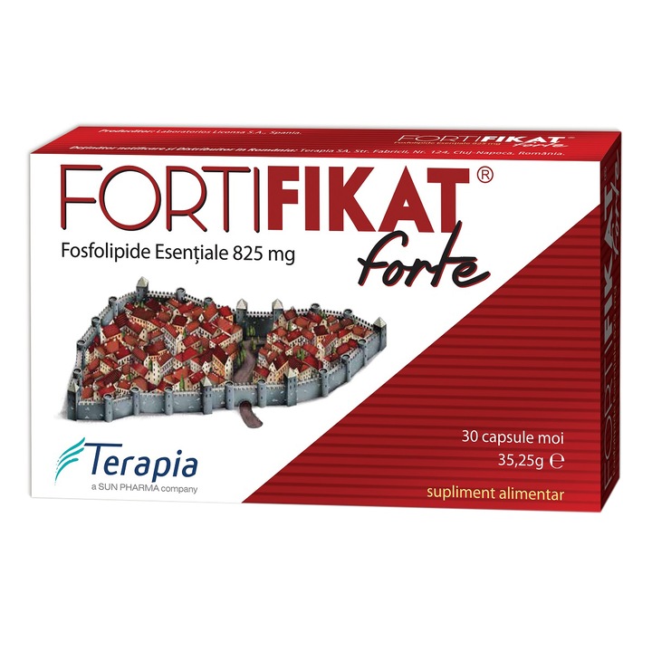 Хранителна добавка Fortifikat Forte, 825 мг, 30 меки капсули